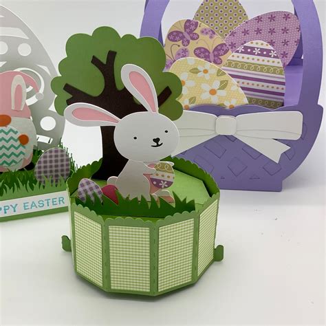 3d Easter Bunny Card Pop Up Card Etsy