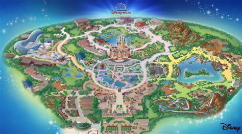 Shanghai Disney Resort Disneyland Park Map Overview Disneyexaminer