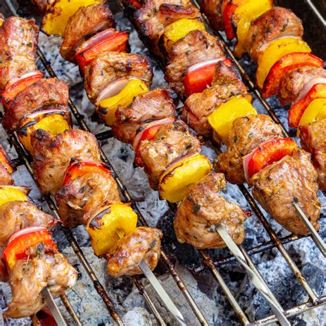 Grilled Turkey Kabobs Recipe Happy Foods Tube