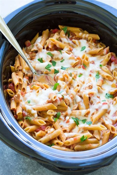 14 Slow Cooker Pasta Recipes That Basically Make Themselves Brit Co