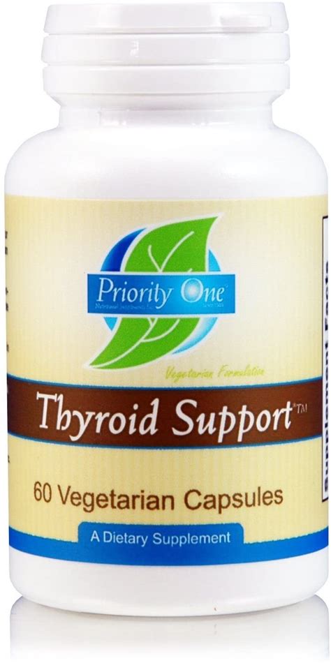 Priority One Vitamins Thyroid Support 60 Vegetarian