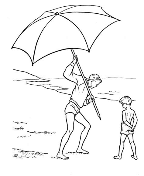 Add a beach ball and lots of. Picture Of An Umbrella - Coloring Home