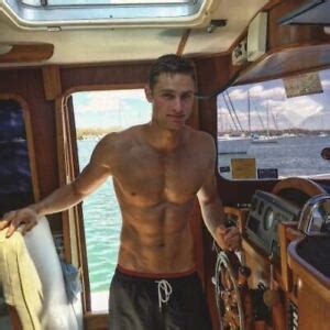 Shirtless Male Muscular Hot Beefcake Speedo Boat Hunk Man Jock Photo