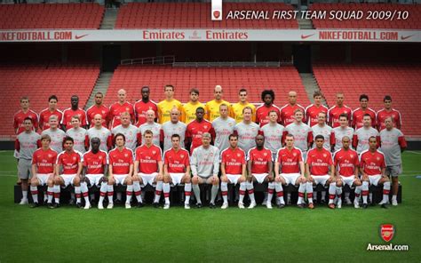 英超 2009 10赛季 Arsenal 阿森纳壁纸 Arsenal First Team Squad 2009 10壁纸2009 10赛季