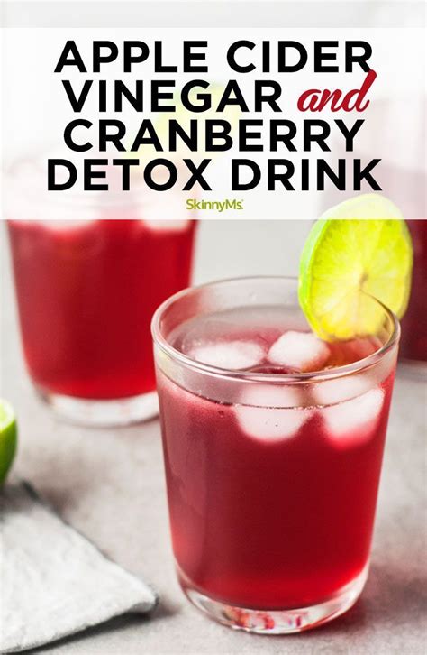 Apple Cider Vinegar And Cranberry Detox Drink