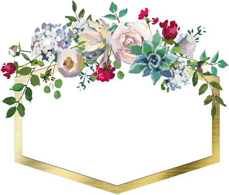 Oval Circle Flower Frame Transparent Png Download Fre