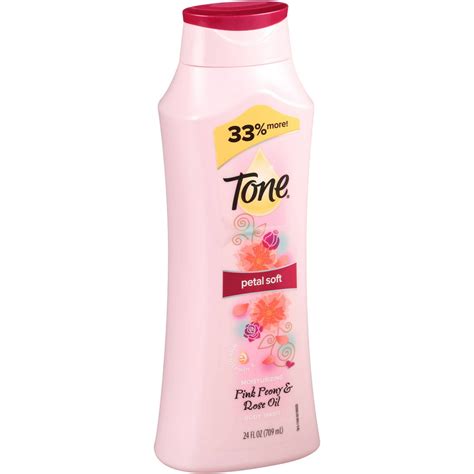Tone Petal Soft Pink Peony And Rose Oil Body Wash 24 Fl Oz