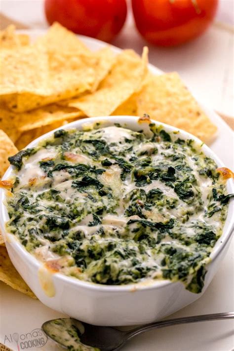 Easy Spinach Dip Using Fresh Spinach Appetizers And Snacks Fresh