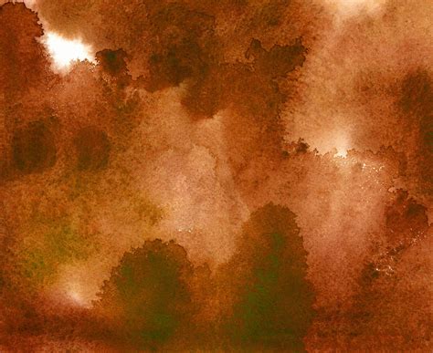 Abstract Brown Watercolor Hand Painted Gradient Paint Grunge Texture