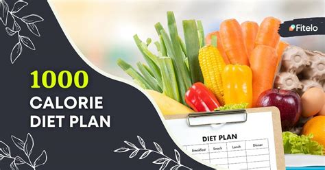 1000 Calorie Diet Plan For Weight Loss Fitelo
