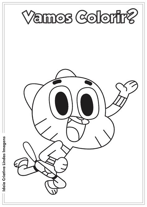 Colorir O Incrivel Mundo De Gumball Desenhos Para Pintar E Colorir Images