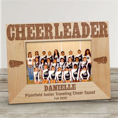 Personalized Cheerleader Wood Picture Frame Tsforyounow