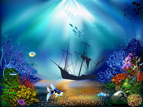 Underwater Fantasy Hd Wallpaper Background Image 3333x2500 Id