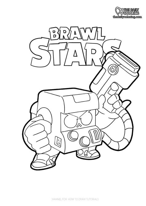 Brawl Stars Coloring Pages Tick A41
