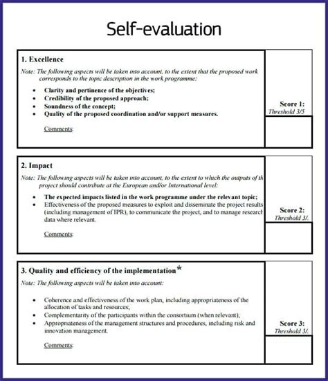 Most people struggle with accurately representing their job performance. Self Appraisal Sample Examples Evaluation Example Print ...