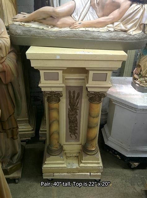 Statue Pedestals Used Church Items