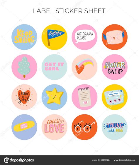 Cute Scandinavian Characters Set Including Trendy Quotes And Cool