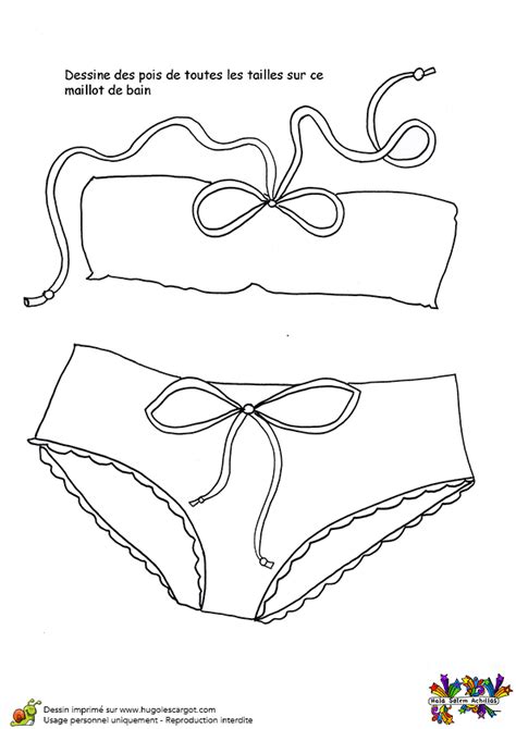 Coloriage Activité Mode Dessin de Pois sur le Maillot