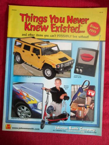 Things You Never Knew Existed Catalog Johnson Smith Since 1914 Ebay