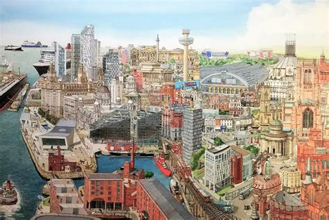 Memories of Liverpool | Prints of Liverpool | Liverpool cityscapes | Liverpool Painting