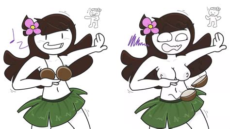 Rule 34 Breasts Brown Hair Coconut Bra Dancing Embarrassed Female Flower In Hair Grass Skirt