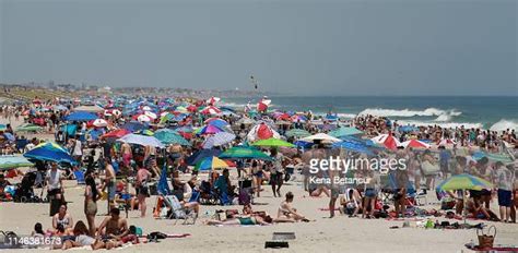 People Take To The Beach During Memorial Day Weekend On May 26 2019