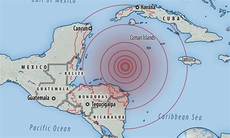 Massive 7 6 Magnitude Earthquake Strikes In The Caribbean Daily Mail Online