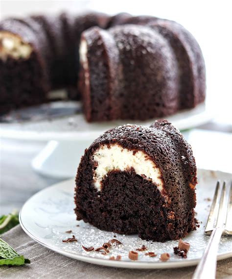 The choc cake is very like my favourite choc fudge cake recipe. Chocolate Bundt Cake with Cream Cheese Filling {VIDEO} | i am baker