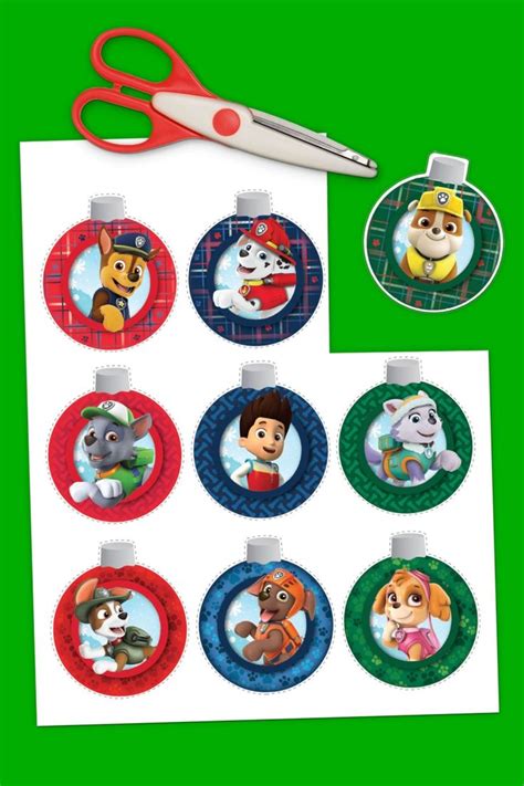 Basteln & malen paw patrol online kaufen bei mytoys. PAW Patrol Christmas Ornaments | Adventkalender basteln ...