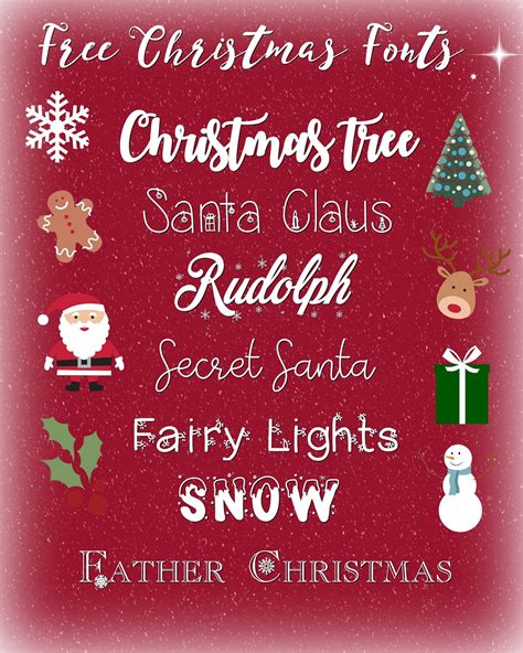 7 Free Christmas Themed Fonts Corrie Bromfield Bloglovin