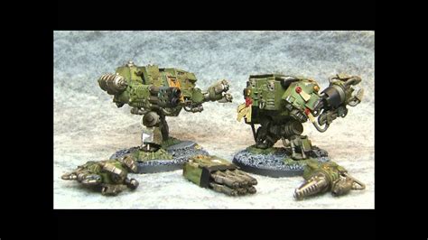 Space Marines 5th Company Raptors Chapter Part 3 Elite Dreadnoughts