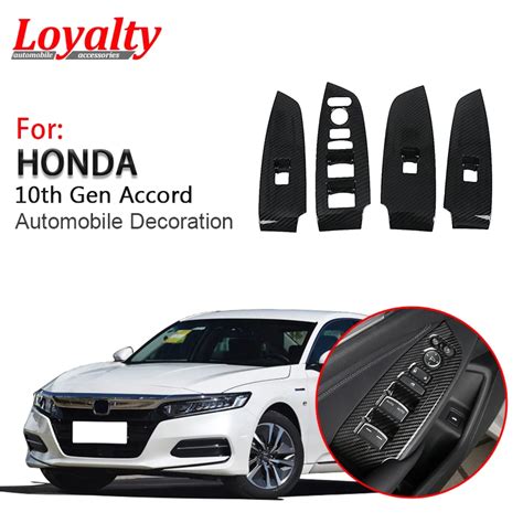 Loyalty For Honda Accord 2018 2019 Carbon Fiber Abs Window Lifter