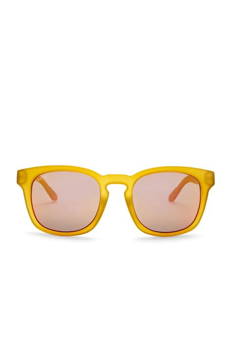 Gucci Men S Retro Keyhole Sunglasses In Yellow For Men Lyst