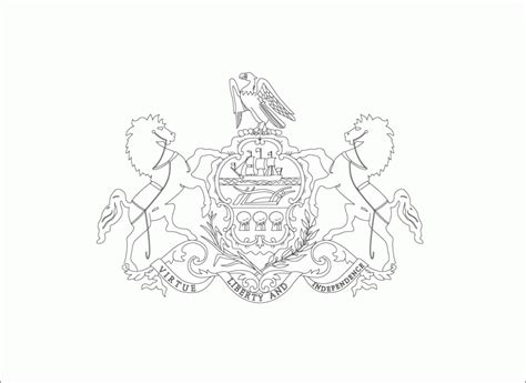 Pennsylvania Flag Coloring Page Coloring Home