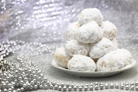 Traditional Christmas Cookies With Powdered Sugar — Stock Photo