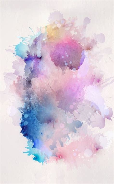 Pastel Splash Watercolor Background 500x806 Download Hd Wallpaper