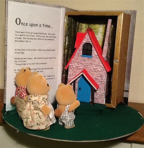 Once Upon A Time There Were Three Bears Scene In A Book Box Book