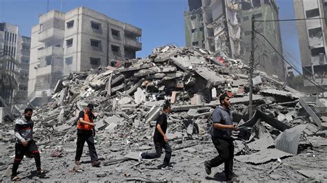 Israeli Strikes Kill Dozens Topple Buildings In Gaza City NPR