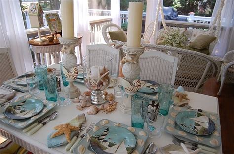 Lovely Beach Tablescape Beach Tablescapes Pinterest