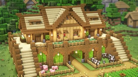 Minecraft How To Build A Survival Farm Basehouse Tutorial27 마인