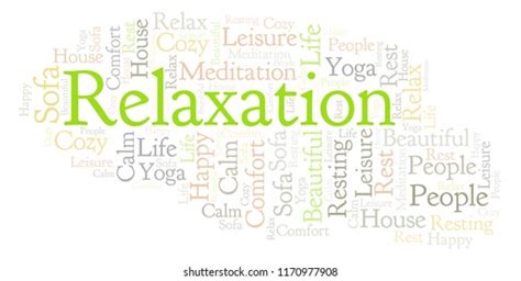 Relaxation Word Cloud Stock Illustration 1170977908 Shutterstock