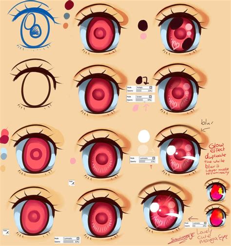 Step By Step Cute Manga Eye Tut By Saviroosje On Deviantart In 2023