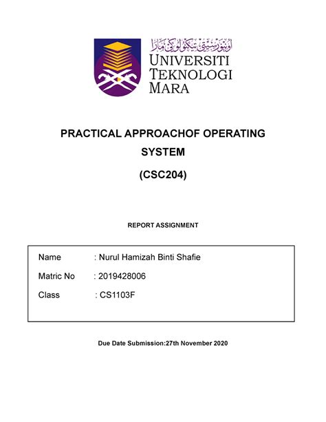 Practical Approachof Operating System Practical Approachof Operating