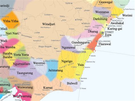 Aboriginal Australians Map