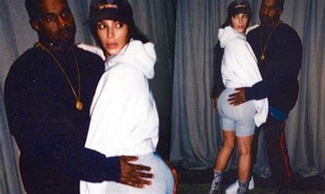 Kim Kardashian Posts Snap Of Kanye West Grabbing Her Booty Daily Mail