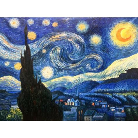 Pop Art Artists Vincent Van Gogh Oil Painting Reproduction Starry Night