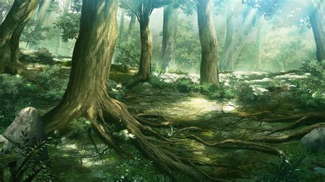 Free Download Anime Forest Backgrounds 2560x1440 For Your Desktop