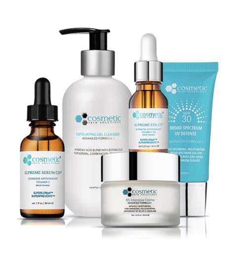 Skin Care Set Anti Aging Kit 4 Cosmetic Skin Solutions