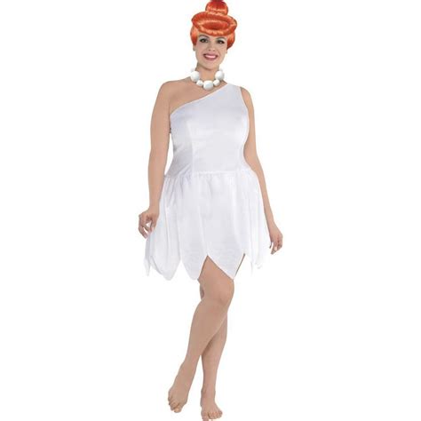 Adult Wilma And Fred Couples Costumes Plus Size The Flintstones Party