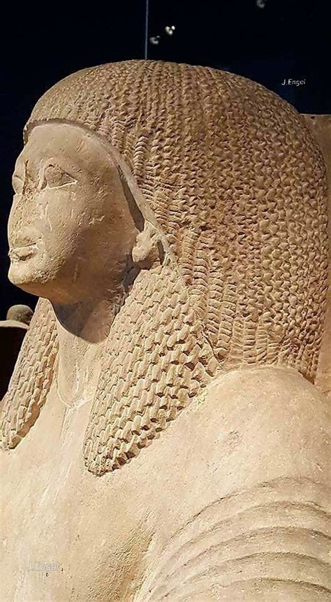 Detail Of Statue Of Ptahmes Mayor Of Memphis In The Time Of Ramses Ii 19 Dyn Lime Stone Rmo